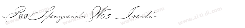 P22SpeysideW05 Initi字体转换